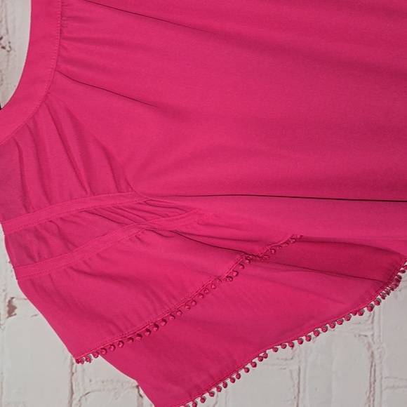 Zac & Rachel Tiered Sleeve Button Front Blouse Women’s Plus Size Top 2x - Picture 10 of 13